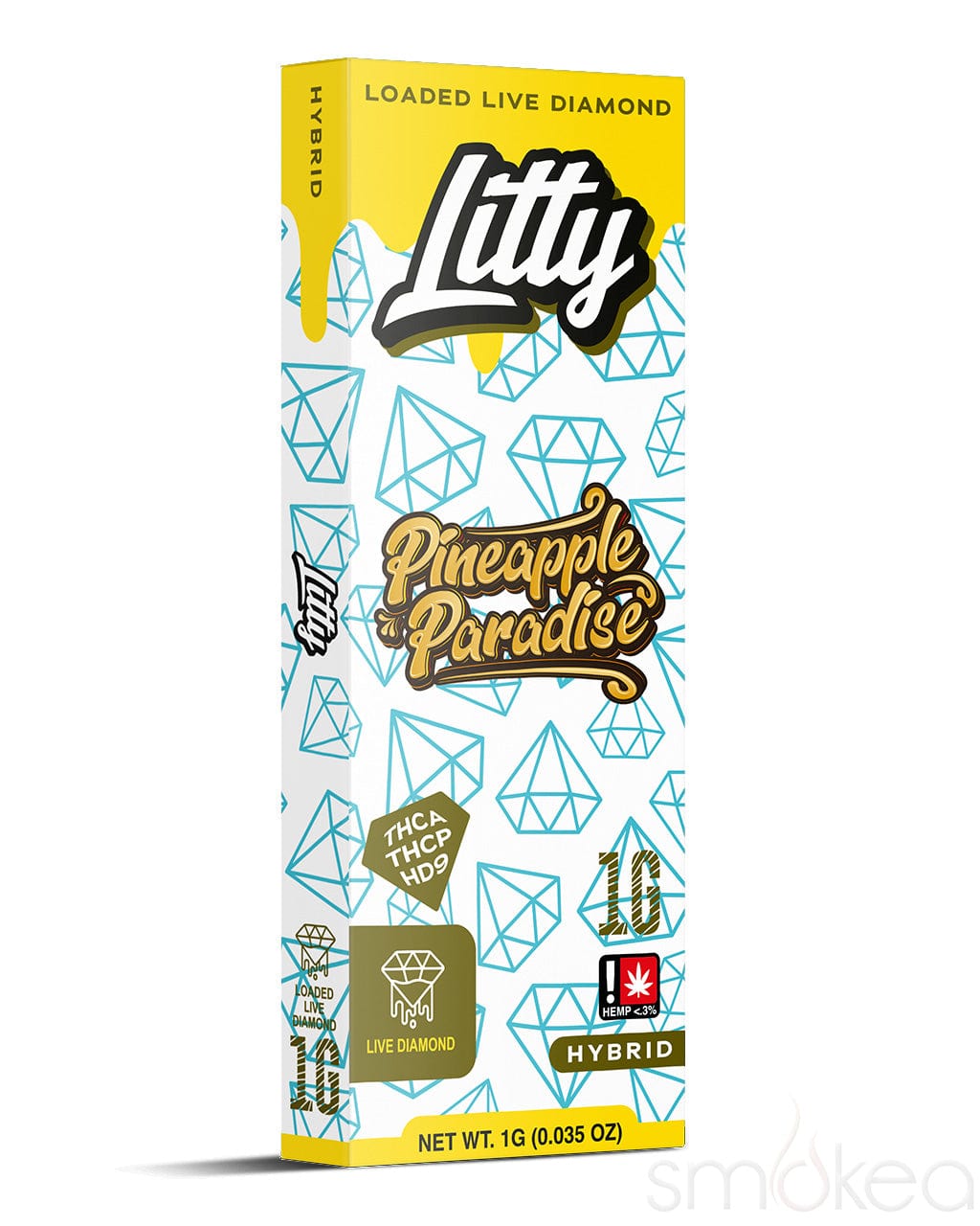Litty 1g THCA Loaded Live Diamonds Vape - Pineapple Paradise