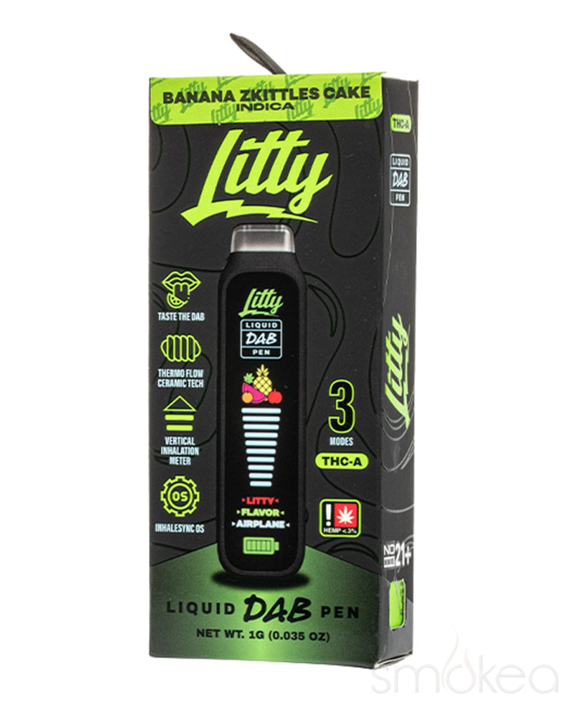 Litty THCA Liquid Dab Pen - Banana Zkittles Cake