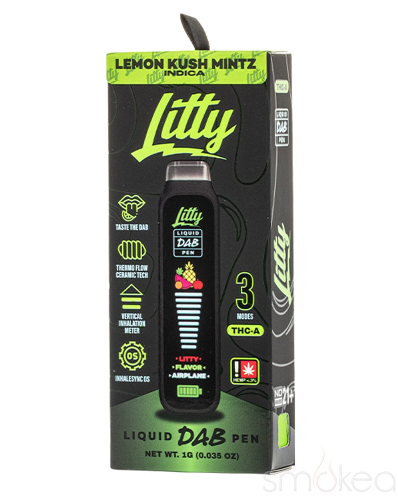 Litty THCA Liquid Dab Pen - Lemon Kush Mintz