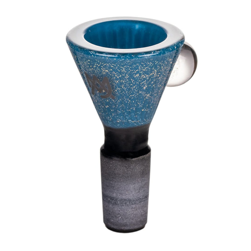 MJ Arsenal 14mm Dichro Marble Flower Bowl Light Blue