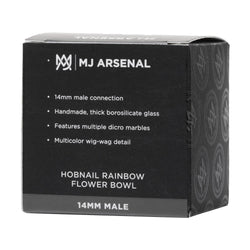 MJ Arsenal 14mm Hobnail Rainbow Flower Bowl