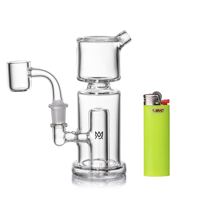 MJ Arsenal Column Mini Dab Rig with 10mm quartz banger, view 3