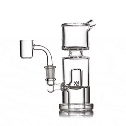 MJ Arsenal Column Mini Dab Rig with 10mm quartz banger, view 2