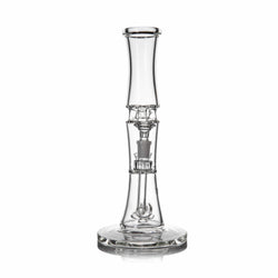 MJ Arsenal Spire Glass Bong, double percolator bong, view 5