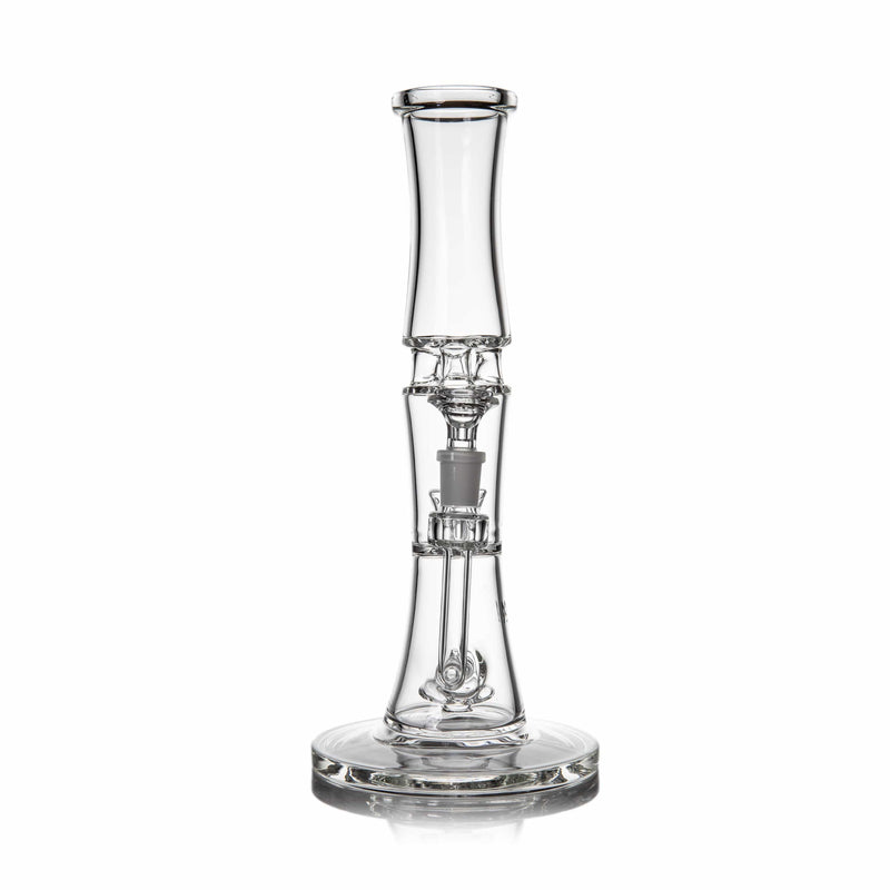 MJ Arsenal Spire Glass Bong, double percolator bong, view 5