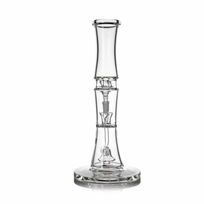MJ Arsenal Spire Glass Bong, double percolator bong, view 4