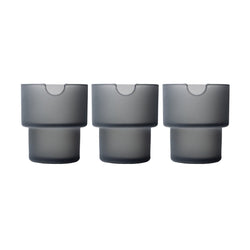 NWTN Home Flower Pots Ashtray Set Charcoal