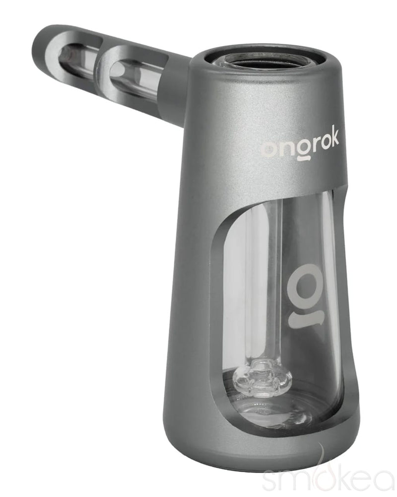 ONGROK Aluminum & Glass Bubbler Pipe Gunmetal