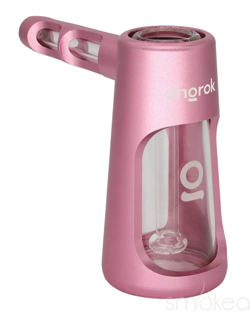 ONGROK Aluminum & Glass Bubbler Pipe Rose Gold