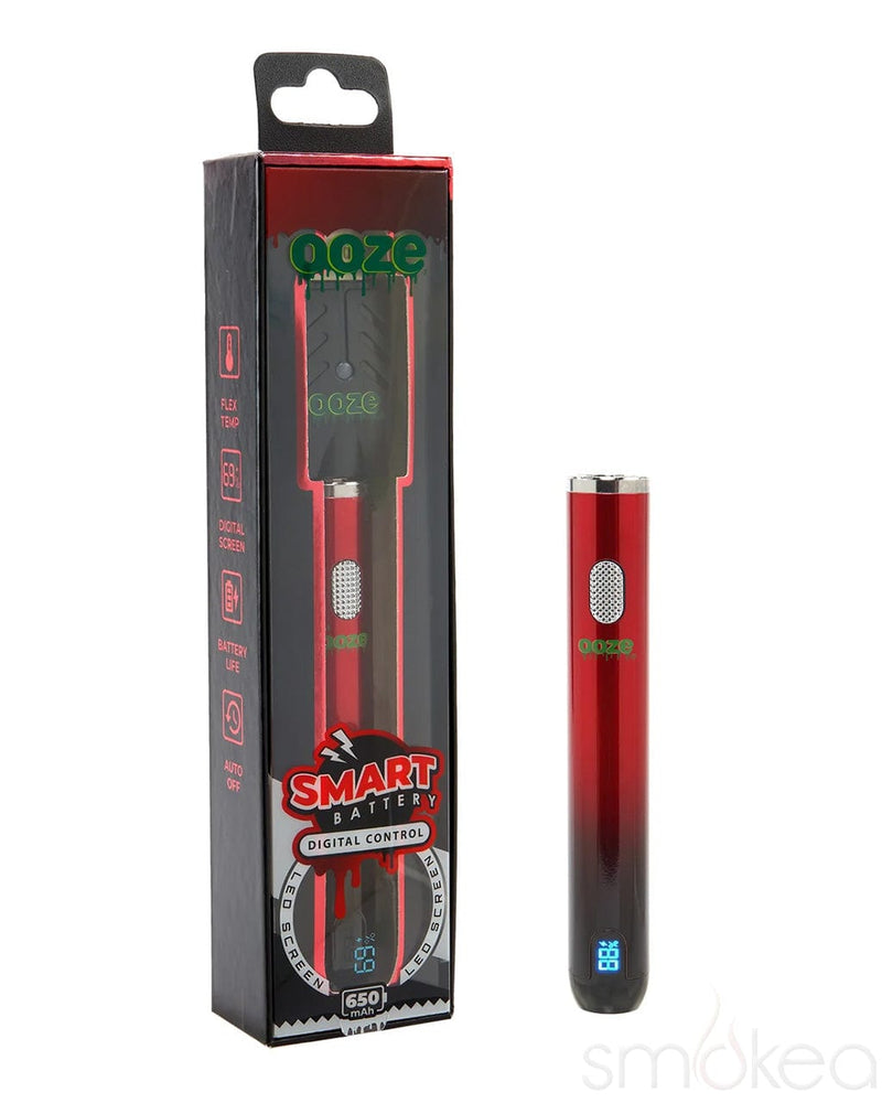 Ooze Smart Vape Pen Battery Red