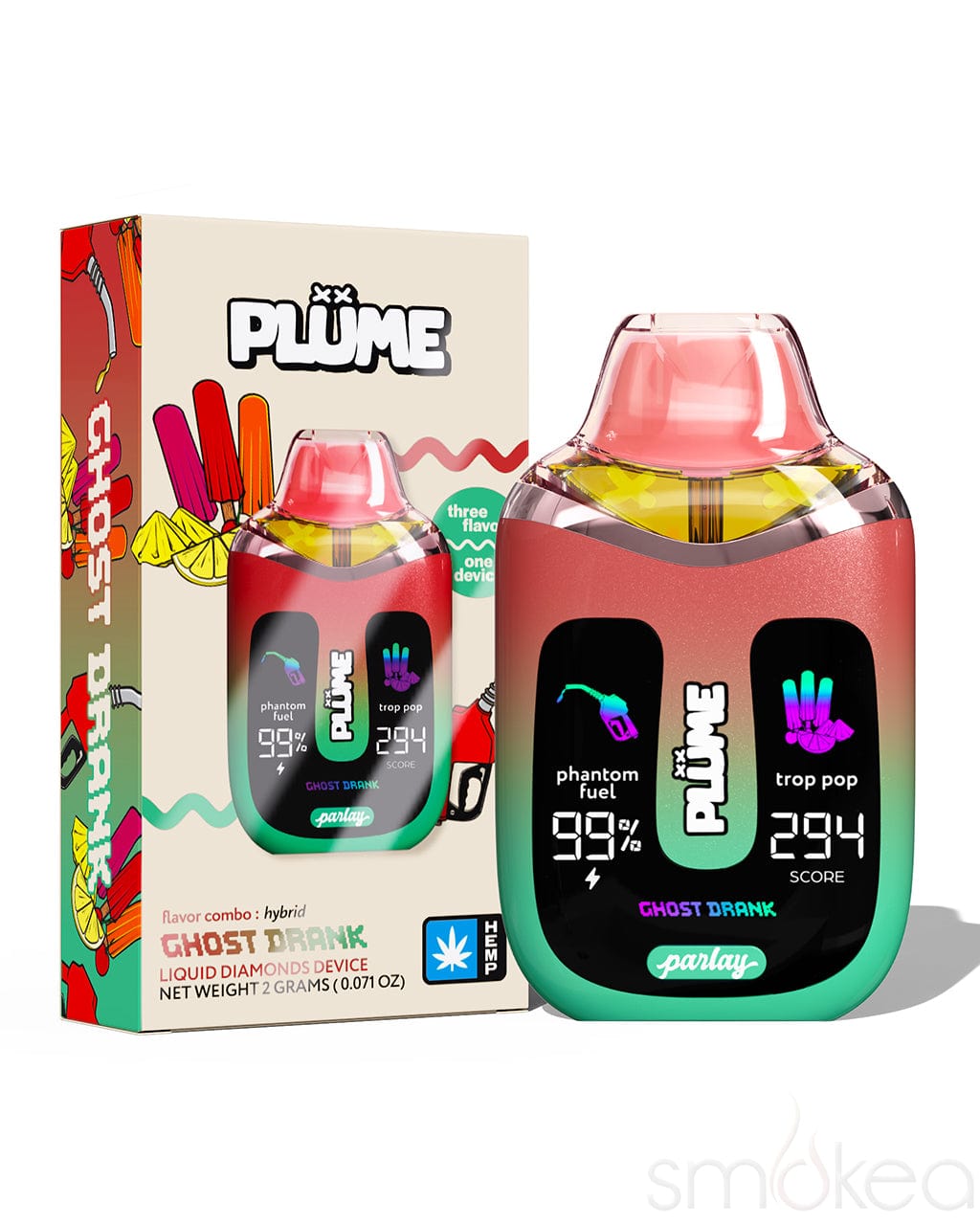 Plume Parlay 2g Liquid Live Diamonds Blend Vape - Ghost Drank