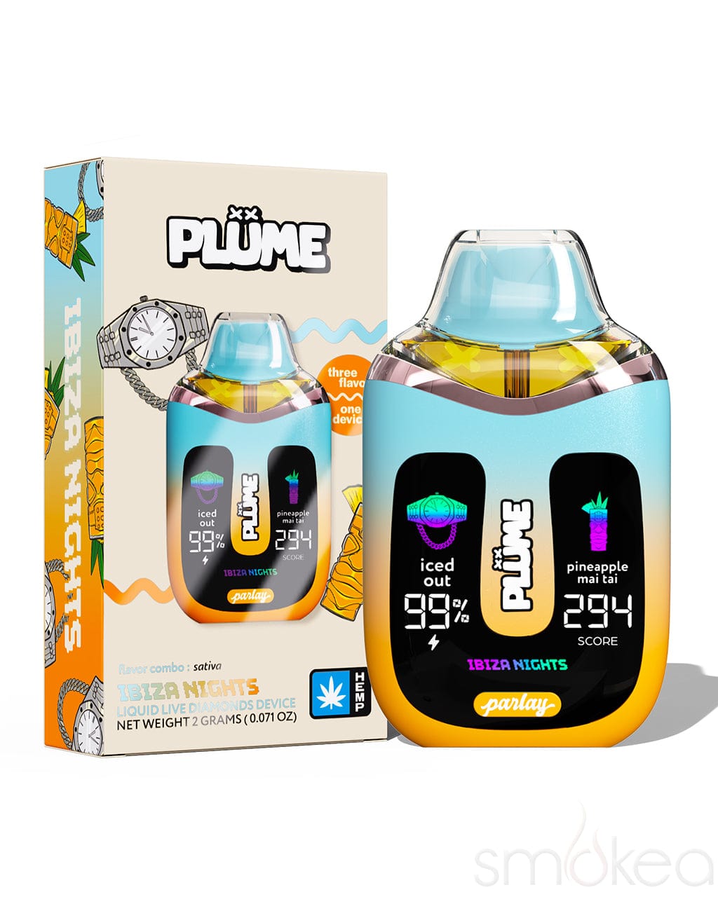 Plume Parlay 2g Liquid Live Diamonds Blend Vape - Ibiza Nights