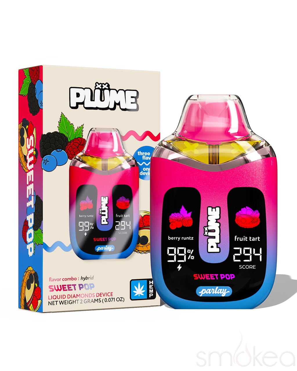 Plume Parlay 2g Liquid Live Diamonds Blend Vape - Sweet Pop