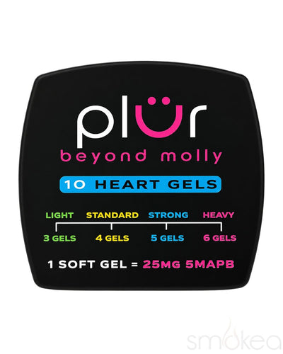 PLÜR Beyond Molly 5MAPB Heart Soft Gels Booster Pack