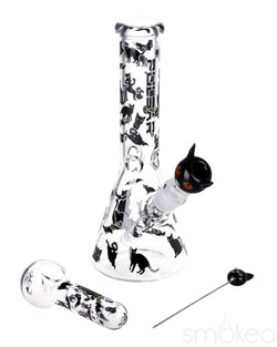 Pulsar Black Cat Beaker Bong Set