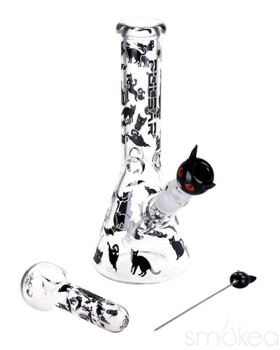 Pulsar Black Cat Beaker Bong Set