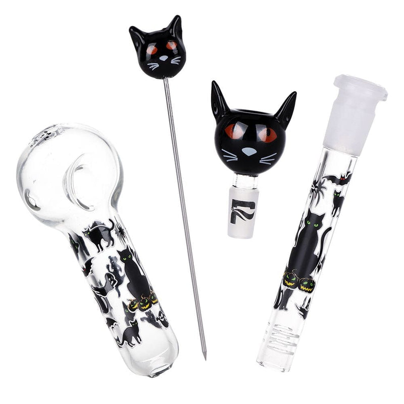 Pulsar Black Cat Beaker Bong Set
