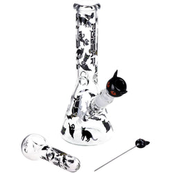 Pulsar Black Cat Beaker Bong Set
