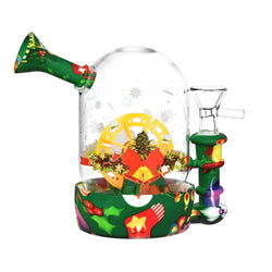 Pulsar Christmas Waterwheel Bell Jar Silicone & Glass Bong