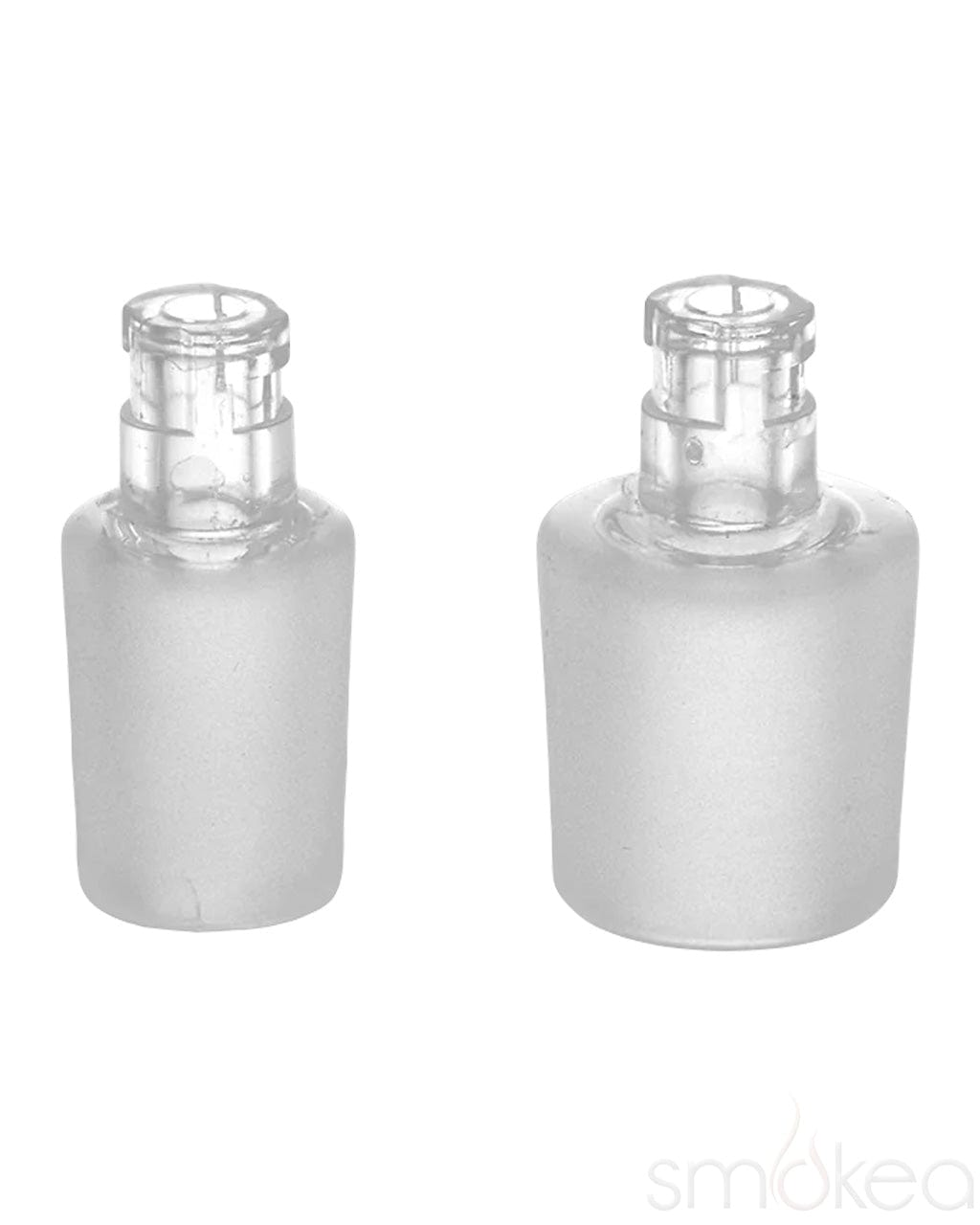 4-Pack Of 14mm Glass Replacement Slide Bowl Adapters & Stem Sets - Clear, Handmade