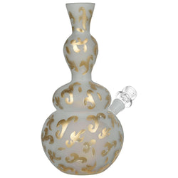 Pulsar Fleur-de-lis Frosted Soft Glass Bong