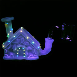 Pulsar Frosted Christmas House Dab Rig