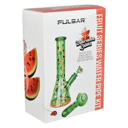 Pulsar Fruit Series Watermelon Zkittles Bong & Pipe Bundle