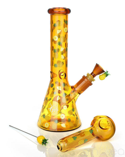 Pulsar Fruit Series Pineapple Express Bong & Pipe Bundle