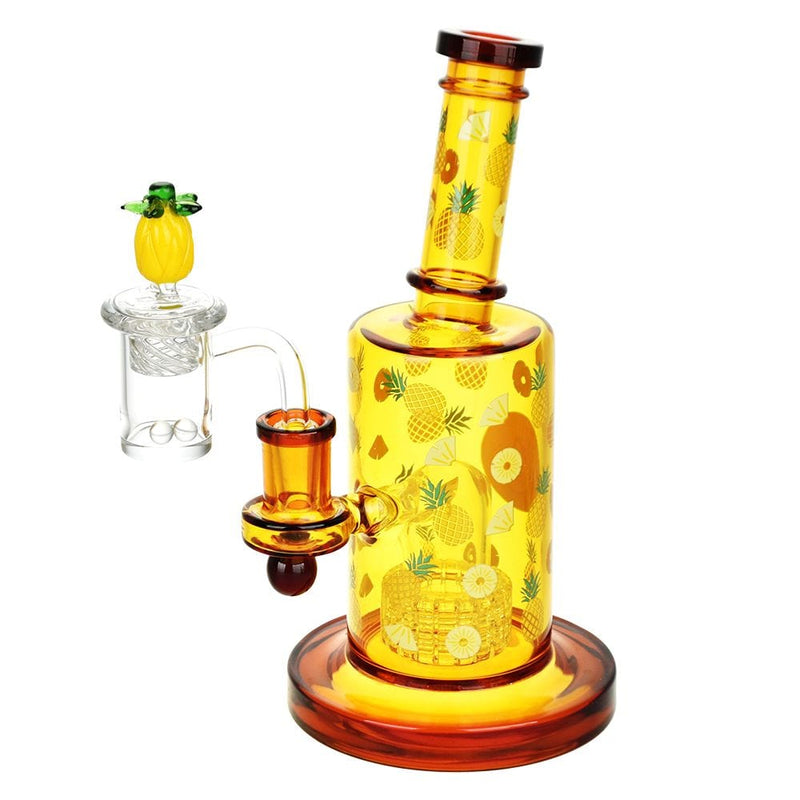 Pulsar Fruit Series Pineapple Express Rig & Straw Bundle