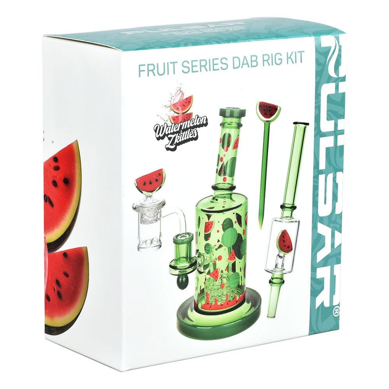 Pulsar Fruit Series Watermelon Zkittles Rig & Straw Bundle