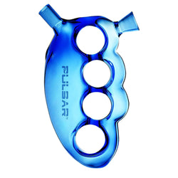 Pulsar Glass Knuckle Bubbler Blue