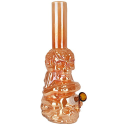 Pulsar Iridescent Crouching Skeleton Soft Glass Bong