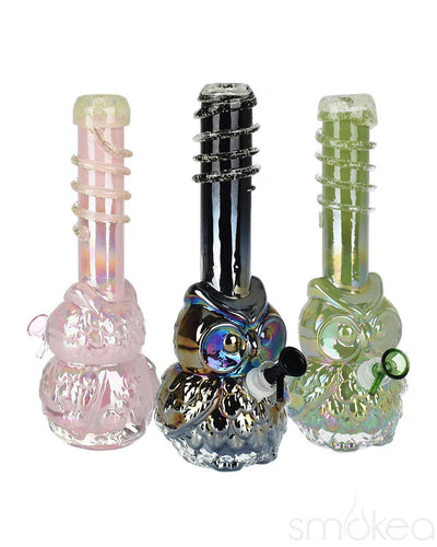 Pulsar Iridescent Owl Soft Glass Bong