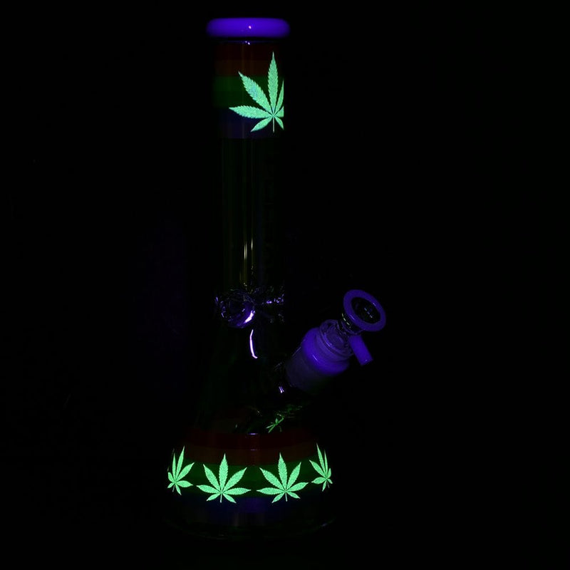 Pulsar Pride Glow Beaker Bong