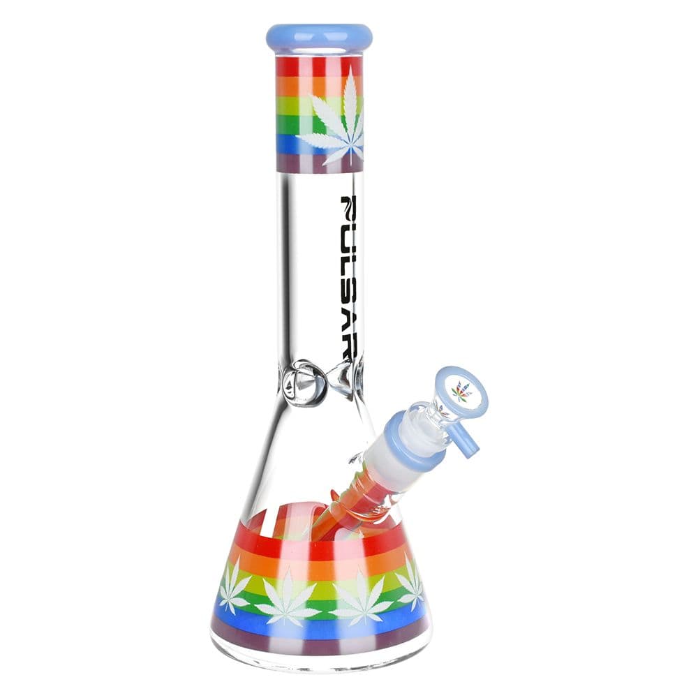 Pulsar Pride Glow Beaker Bong