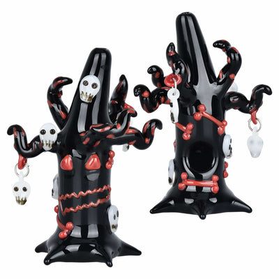 Pulsar Spooky Halloween Tree Glass Hand Pipe