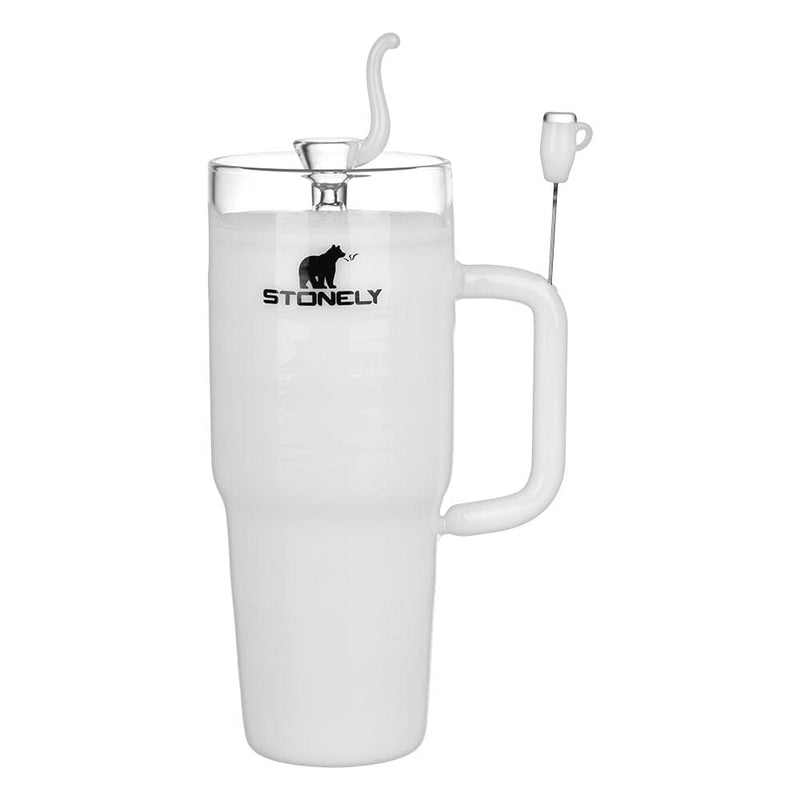 Pulsar Stonely Cup Glass Bong White