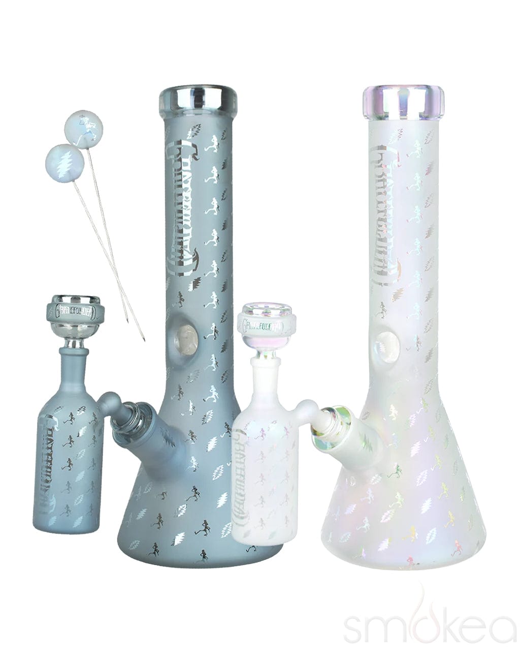 Pulsar x Grateful Dead Lightning Skellies Beaker Bong Set