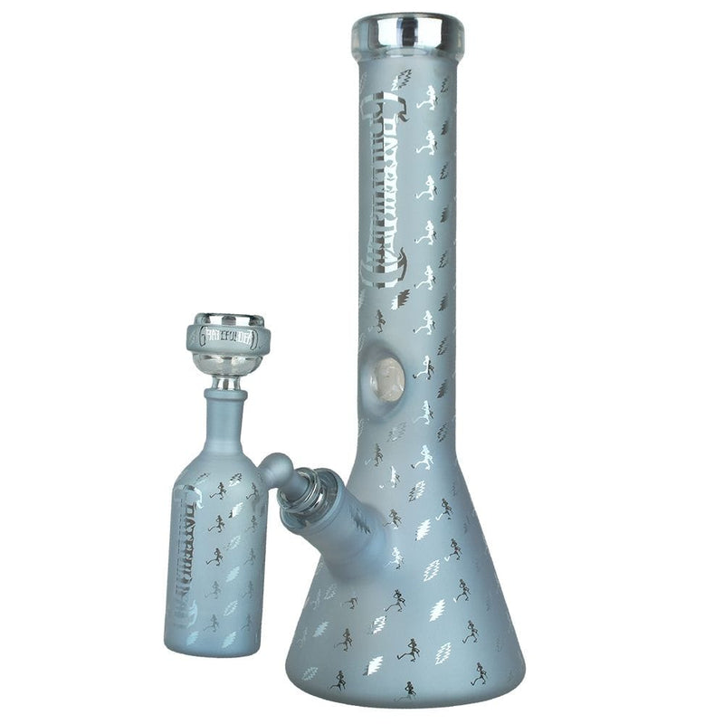 Pulsar x Grateful Dead Lightning Skellies Beaker Bong Set Blue