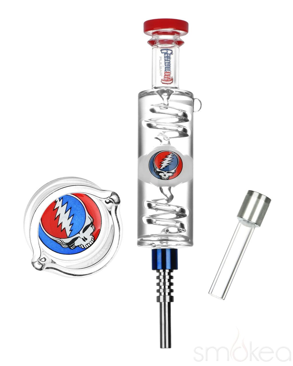 Pulsar x Grateful Dead Steal Your Face Glycerin Coil Dab Straw