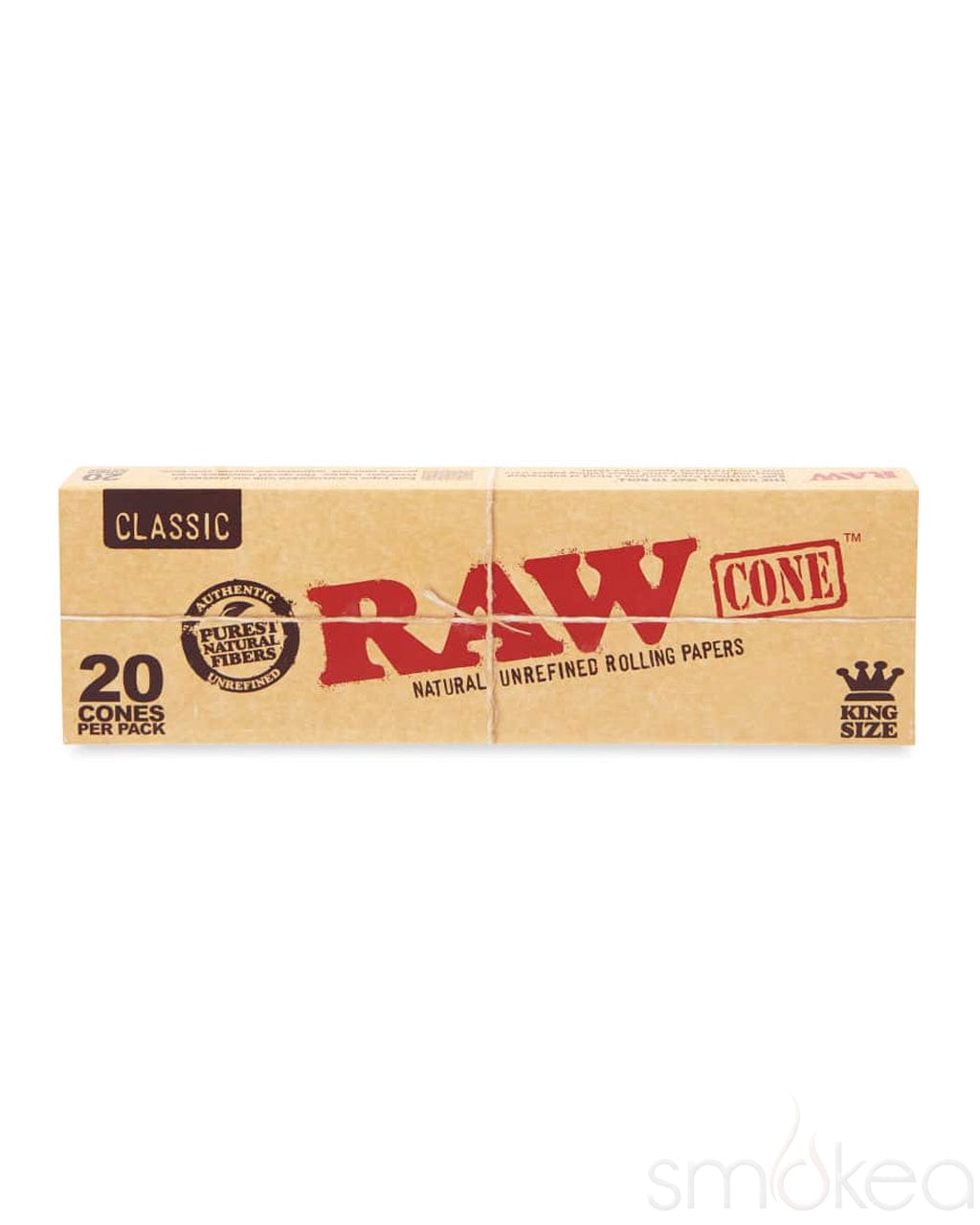 Raw Classic King Size Pre-Rolled Cones (20-Pack)
