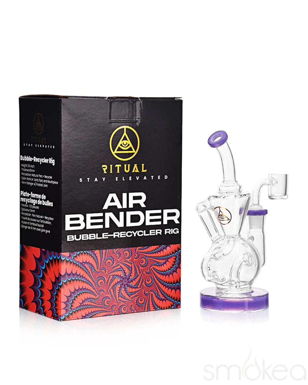 Ritual 6.5" Air Bender Bubble-Cycler Dab Rig