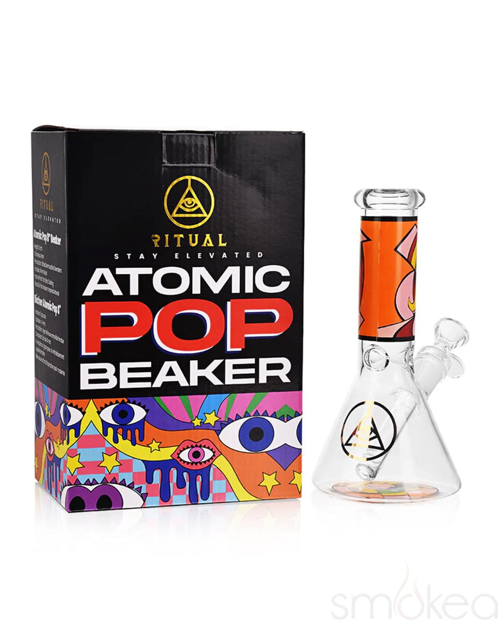 Ritual 8" Atomic Pop "Blue Eyes" Beaker Bong