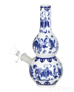SeshGear Chinese Double Bubble Vase Ceramic Bong
