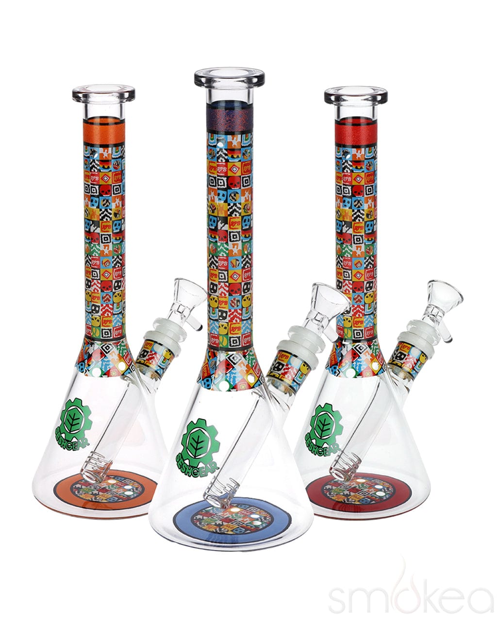 SeshGear Icon Blocks Pattern Beaker Bong
