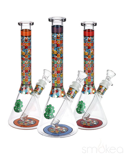SeshGear Icon Blocks Pattern Beaker Bong