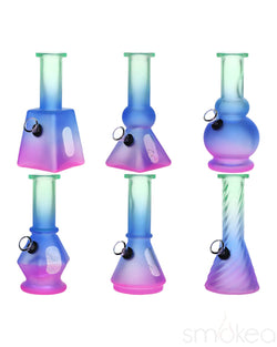 SeshGear Neon Ombre Mini Glass Bong