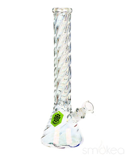 SeshGear Positive Twist Beaker Glass Bong Large