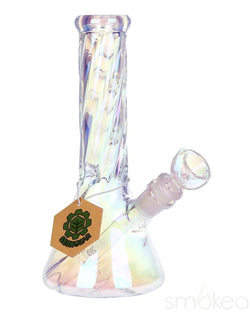 SeshGear Positive Twist Beaker Glass Bong Small