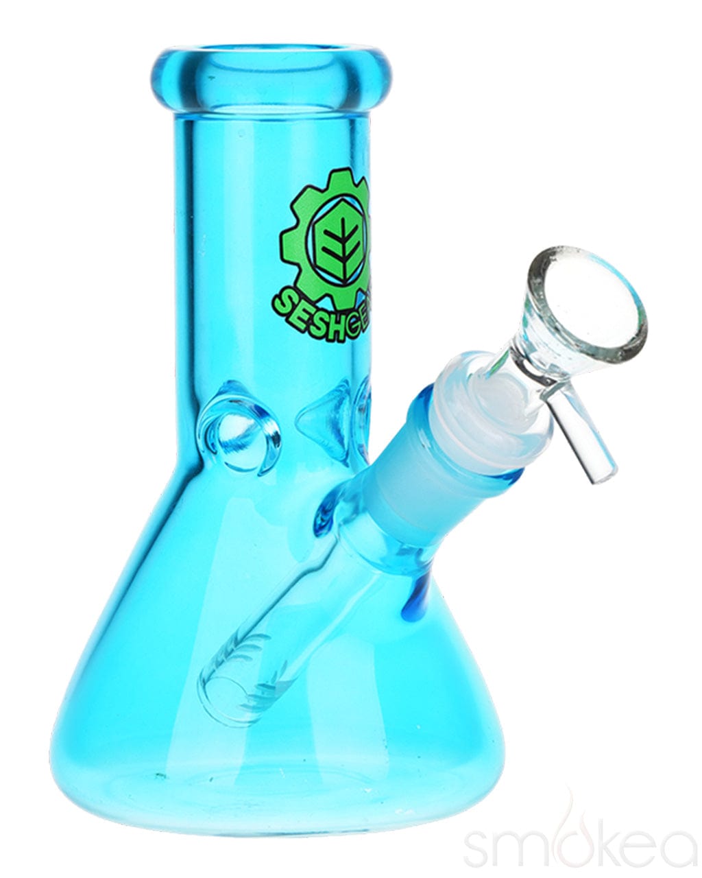 SeshGear Shorty Color Beaker Bong Blue